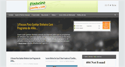 Desktop Screenshot of dinheiroganhe.com